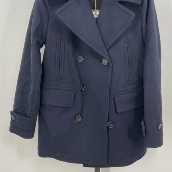 NEW QUINCE $180 Italian Wool Men's Peacoat Navy Sz M - Picture 3 of 5